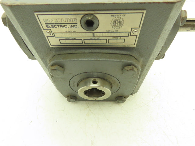 Sterling 2175FHR00500102  5:1 Gearbox 1.7Hp 350rpm 5/8"Input 1" Hollow Shaft Out
