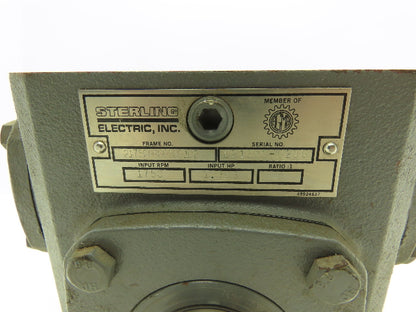 Sterling 2175FHR00500102  5:1 Gearbox 1.7Hp 350rpm 5/8"Input 1" Hollow Shaft Out