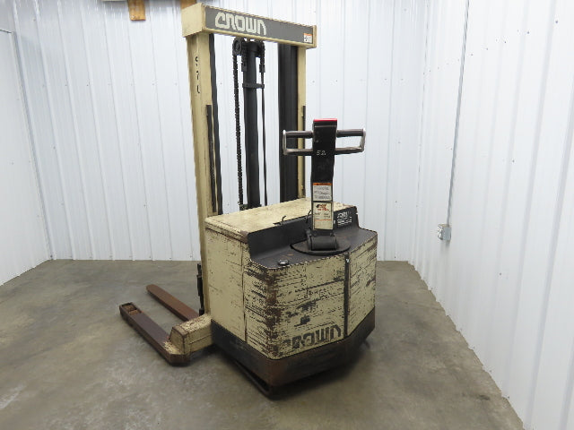 Crown 40WTL Straddle Pallet Stacker Forklift 4000 lb Lift 130" Max 24V 1351H