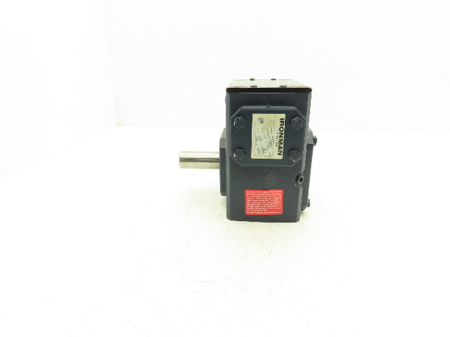 Grove Gear Ironman GR-B-824-60-R Worm Gearbox 60:1 Reducer 1Hp 29rpm RH Output