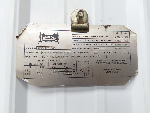 Landoll Curtis FP-6 Electric Bendi Forklift Accelerator Pedal & Potentiometer
