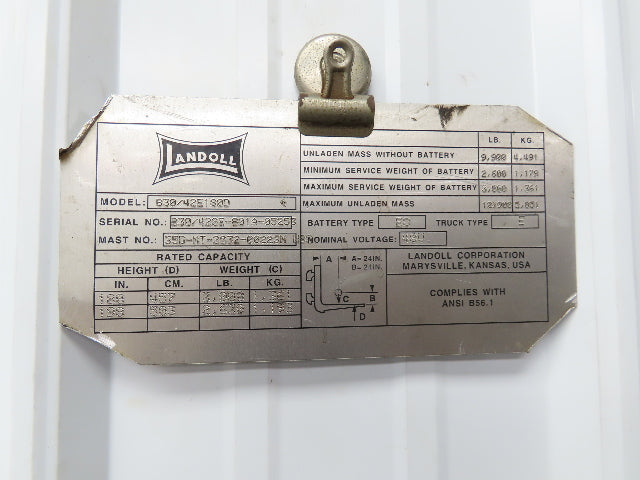 Curtis PMC 1310-5310 Forklift DC Motor Speed Controller 24-48V From Landoll Lift