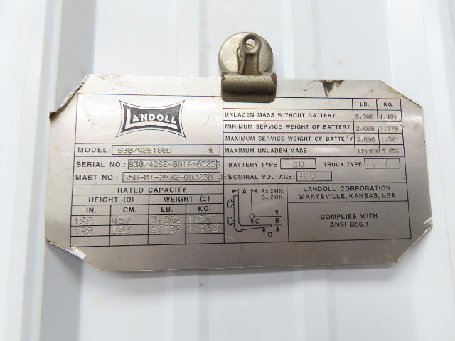 Curtis 1254-5501 Forklift DC Pump System Motor Controller 48V Off Landoll Lift