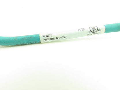 Turck RSSD RJ45S 441-0.2M Industrial Ethernet Cable 4-Pin M12 to RJ45 Lot of 4