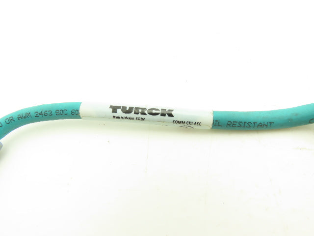 Turck RSSD RJ45S 441-0.2M Industrial Ethernet Cable 4-Pin M12 to RJ45 Lot of 4