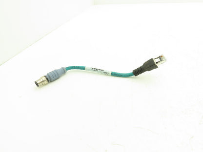 Turck RSSD RJ45S 441-0.2M Industrial Ethernet Cable 4-Pin M12 to RJ45 Lot of 4