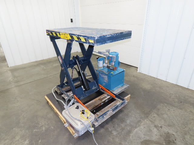 Explosion Proof Hydraulic Scissor Lift Table 2000lb 36" Travel 24x48" Top 3Ph