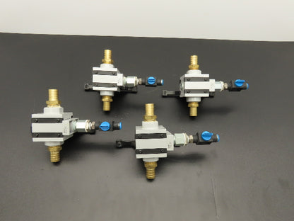 Festo MS6-FRZ Pneumatic Distributor Block R/L Side Plates 3/4" Thread Lot of 4