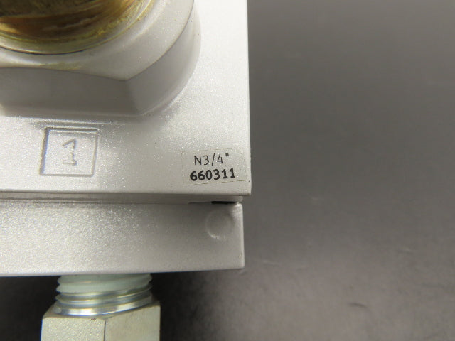 Festo MS6-FRZ Pneumatic Distributor Block R/L Side Plates 3/4" Thread Lot of 4