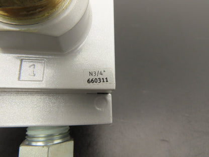 Festo MS6-FRZ Pneumatic Distributor Block R/L Side Plates 3/4" Thread Lot of 4