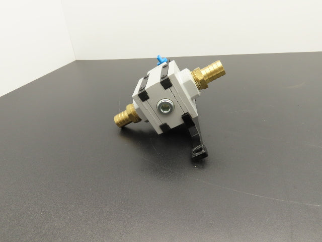 Festo MS6-FRZ Pneumatic Distributor Block R/L Side Plates 3/4" Thread Lot of 4