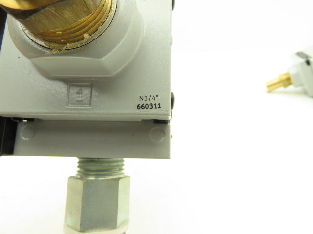 Festo MS6-FRZ Pneumatic Distributor Block 3/4"Side Plates Lot of 4 *Broken Mount