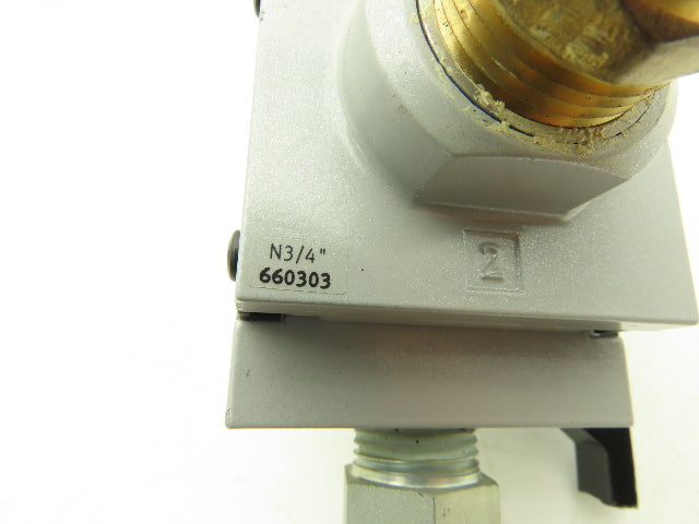 Festo MS6-FRZ Pneumatic Distributor Block 3/4"Side Plates Lot of 4 *Broken Mount