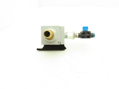 Festo MS6-FRZ Pneumatic Distributor Block 3/4"Side Plates Lot of 4 *Broken Mount