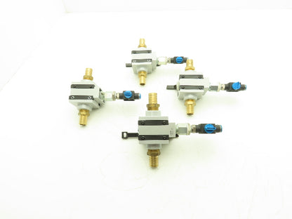 Festo MS6-FRZ Pneumatic Distributor Block 3/4"Side Plates Lot of 4 *Broken Mount