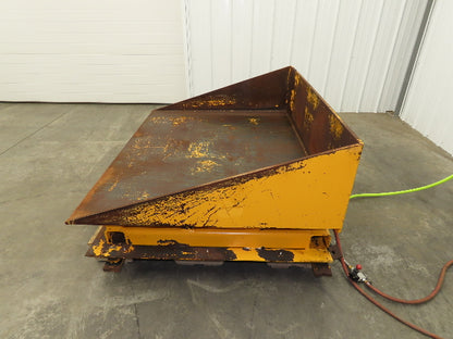 Econo Lift Pneumatic Tilt Table Tote Tipper 8000lbs 30° Degree 55 x 44" Top
