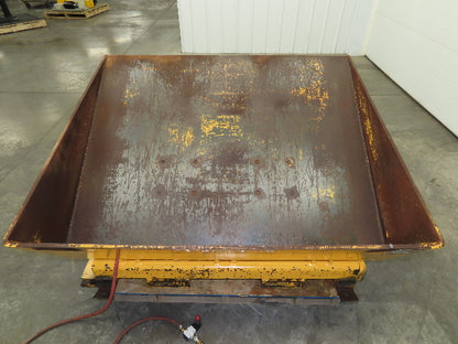 Econo Lift Pneumatic Tilt Table Tote Tipper 8000lbs 30° Degree 55 x 44" Top