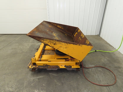 Econo Lift Pneumatic Tilt Table Tote Tipper 8000lbs 30° Degree 55 x 44" Top