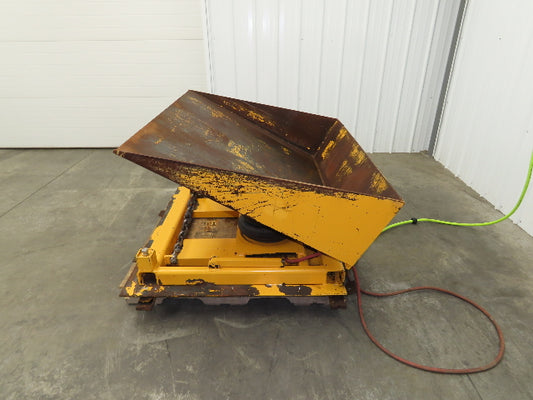 Econo Lift Pneumatic Tilt Table Tote Tipper 8000lbs 30° Degree 55 x 44" Top