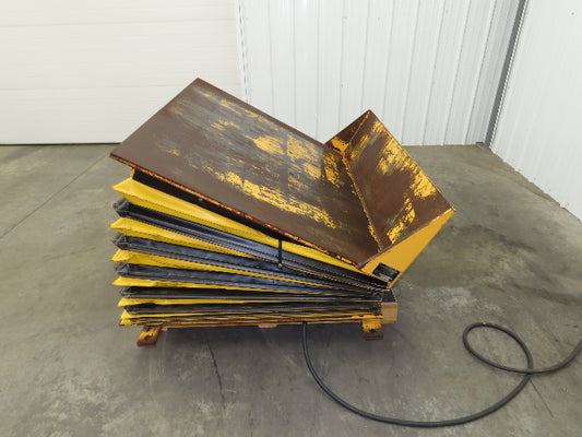 Econo Lift Pneumatic Tilt Table Tote Tipper 8000lbs 30° Degree 55 x 44" Top
