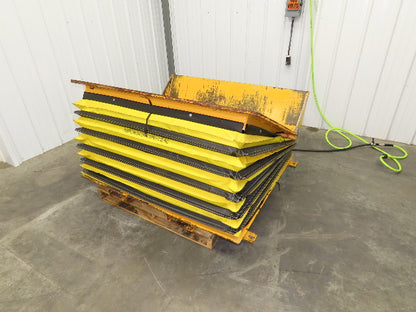 Econo Lift Pneumatic Tilt Table Tote Tipper 8000lbs 28° Degree 55 x 44" Top