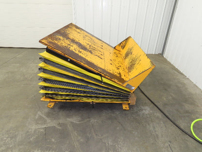Econo Lift Pneumatic Tilt Table Tote Tipper 8000lbs 28° Degree 55 x 44" Top