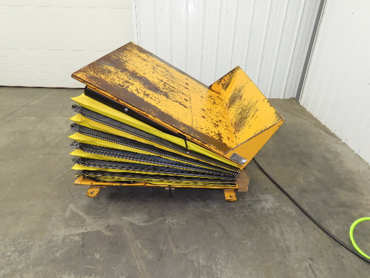 Econo Lift Pneumatic Tilt Table Tote Tipper 8000lbs 28° Degree 55 x 44" Top