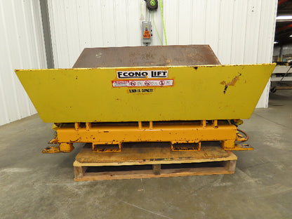 Econo Lift Pneumatic Tilt Table Tote Tipper 8000lbs 30° Degree 55 x 44" Top