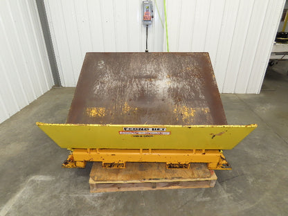 Econo Lift Pneumatic Tilt Table Tote Tipper 8000lbs 30° Degree 55 x 44" Top
