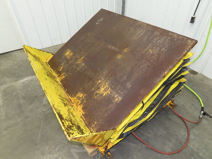 Econo Lift Pneumatic Tilt Table Tote Tipper 8000lbs 30° Degree 55 x 44" Top