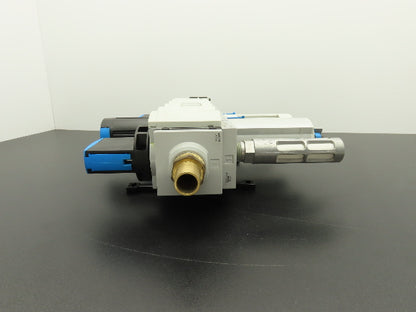 Festo MS6N Air Prep Combo Filter/Separator/Shut-Off Valves Pressure Switch 3/4"