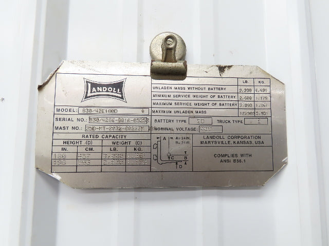 Square D 9001K73 Landoll Forklift 30mm Joystick Controller 4 Pos B30/42E180D