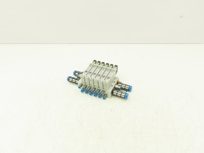 Festo VUVG-B14-M52-MZT-F-1P3 Pneumatic 6-Station Solenoid Valve Manifold 24VDC