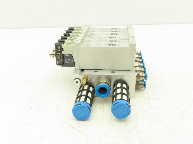 Festo VUVG-B14-M52-MZT-F-1P3 Pneumatic 6-Station Solenoid Valve Manifold 24VDC