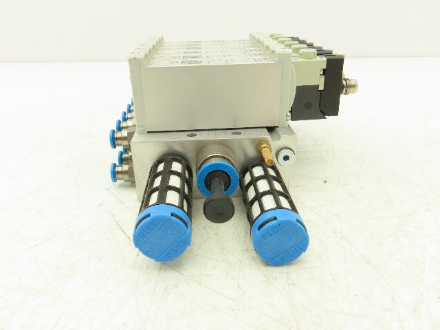 Festo VUVG-B14-M52-MZT-F-1P3 Pneumatic 6-Station Solenoid Valve Manifold 24VDC