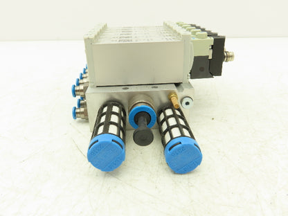 Festo VUVG-B14-M52-MZT-F-1P3 Pneumatic 6-Station Solenoid Valve Manifold 24VDC