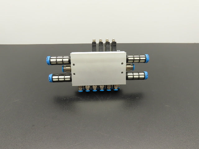 Festo VUVG-B14-M52-MZT-F-1P3  6-Station Solenoid Manifold w/4 Valves 24VDC