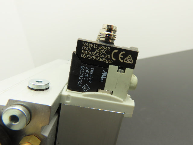 Festo VUVG-B14-M52-MZT-F-1P3  6-Station Solenoid Manifold w/4 Valves 24VDC