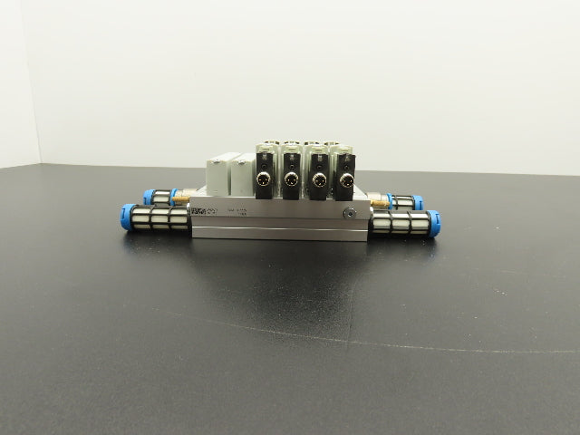 Festo VUVG-B14-M52-MZT-F-1P3  6-Station Solenoid Manifold w/4 Valves 24VDC