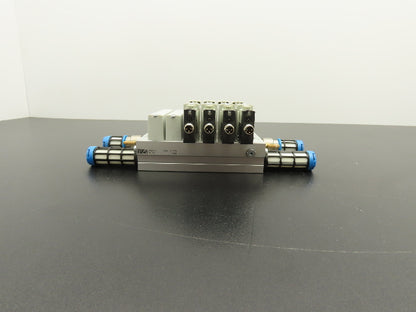 Festo VUVG-B14-M52-MZT-F-1P3  6-Station Solenoid Manifold w/4 Valves 24VDC