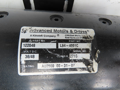 Advanced Motors & Drives L94-4001C Landoll Hydraulic Pump & Motor B30/42E180D