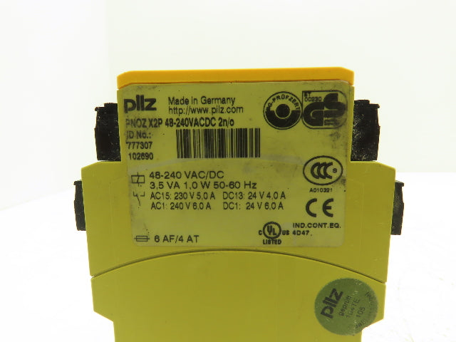 Pilz PNOZ X2P Safety Gate Relay 48-240V AC/DC Automatic/Monitored Start Lot of 3