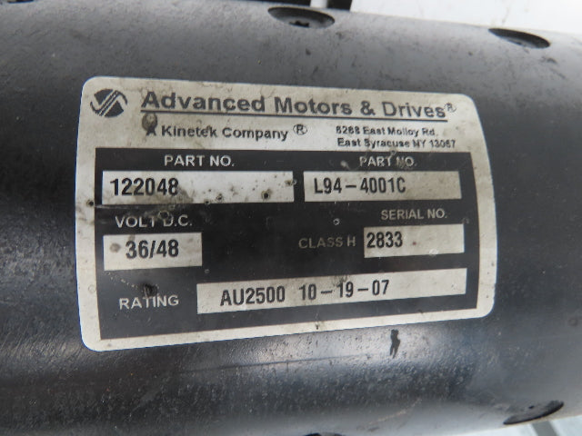 Advanced Motors & Drives L94-4001C Landoll Hydraulic Pump & Motor B30/42E180D