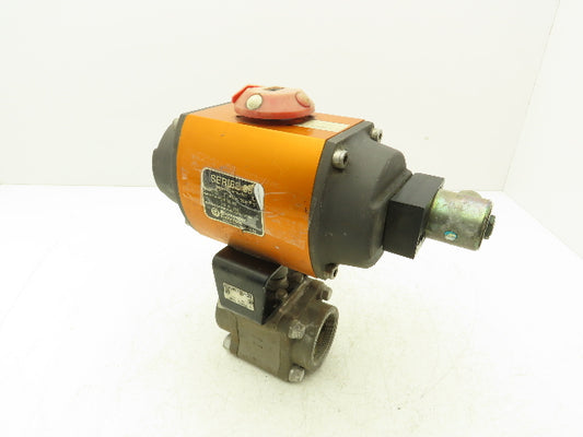 Worcester Controls 20-39SW 120A-R3 Pneumatic Actuator 2"NPT Stainless Ball Valve