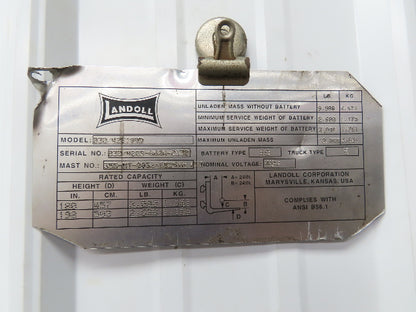 Advanced Motors & Drives FL7-4001 Landoll DC Direct Drive Motor 48V B30/42E180D