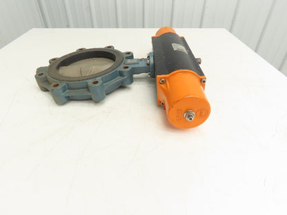 Ebro Z014-A DN200 8" Butterfly Valve & Pneumatic Spring Actuator EB10.1 sys 60