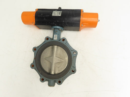 Ebro Z014-A DN200 8" Butterfly Valve & Pneumatic Spring Actuator EB10.1 sys 60