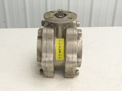 Cerecist CV2-150300-45-CE-SIC 3" Ceramic Ball Valve Silicon Carbide Lined 150psi