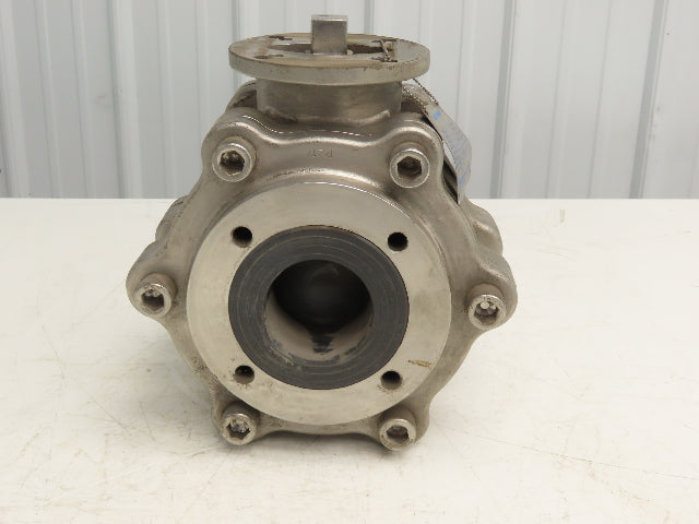 Cerecist CV2-150300-45-CE-SIC 3" Ceramic Ball Valve Silicon Carbide Lined 150psi