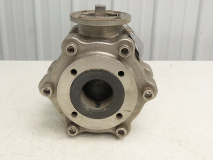 Cerecist CV2-150300-45-CE-SIC 3" Ceramic Ball Valve Silicon Carbide Lined 150psi